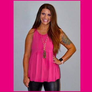 Pink Babydoll Top